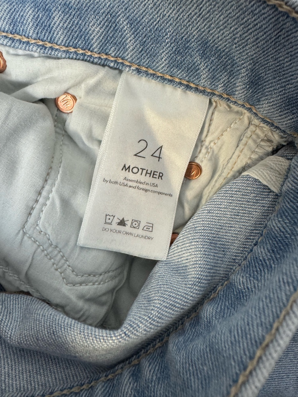 Mother The Weekender Fray Jeans- Mentally Elsewhere Sz 24 - Picture 10 of 11